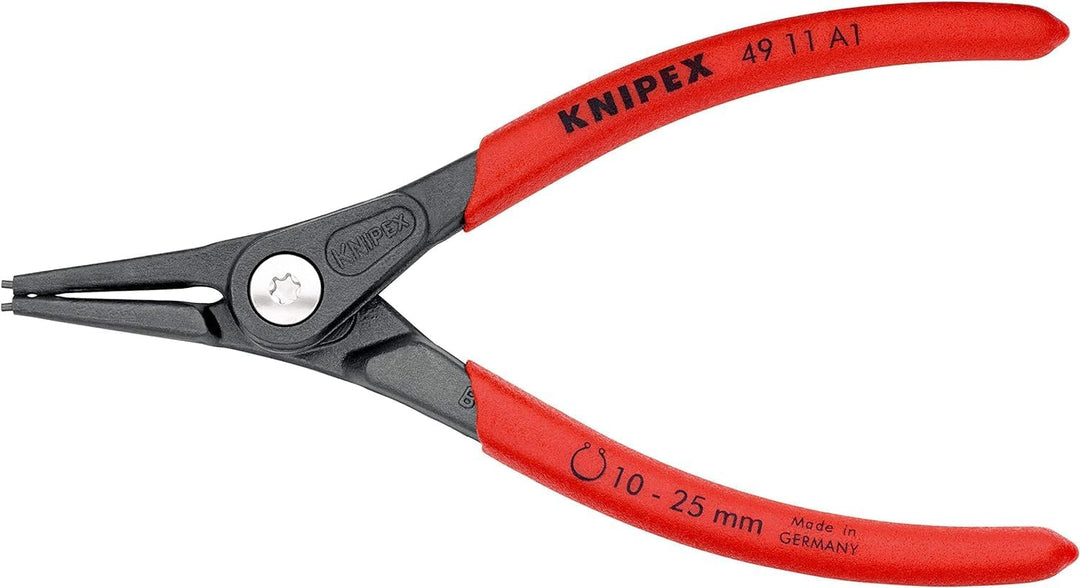 KNIPEX Präzisions-Sicherungsringzange für Aussenringe auf Wellen auf SB-Karte mit rutschhemmendem Ku