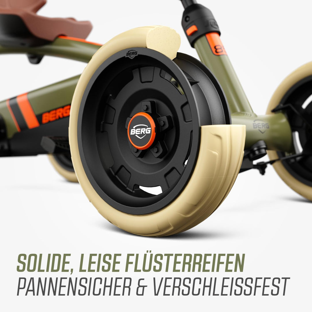 BERG Pedal-Gokart Buzzy 2-in-1 inkl. Schubstange | Gokart mit Freilauf | Tretfahrzeug für Kinder ab