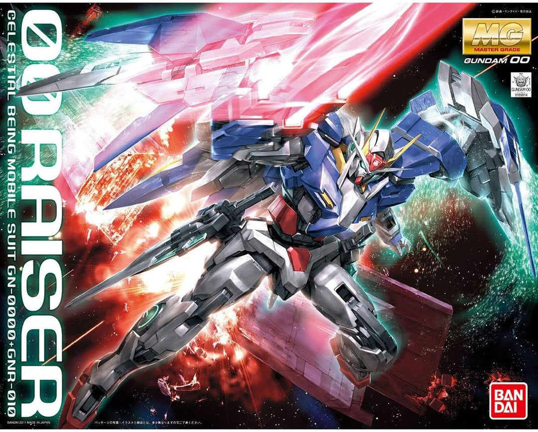 BANDAI Gundam – Modellbausatz – MG 1/100 – 00 Erhöhung – 18 cm