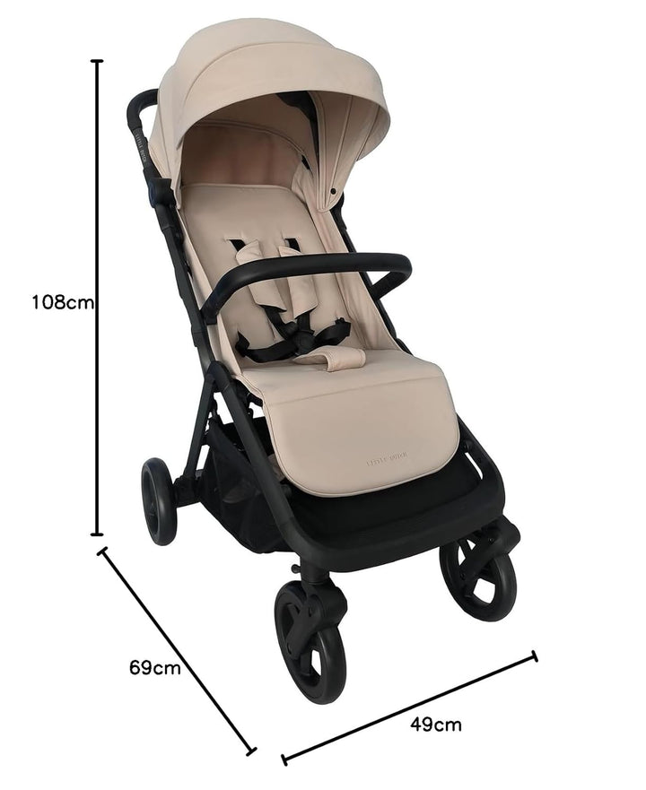 Little Dutch Buggy Kinderwagen Comfort mit Schutzbügel - beige, beige