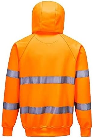 Portwest Warnschutz-Kapuzen-Sweat-Shirt, Grösse: 4XL, Farbe: Orange, B304ORR4XL 4XL orange, 4XL oran