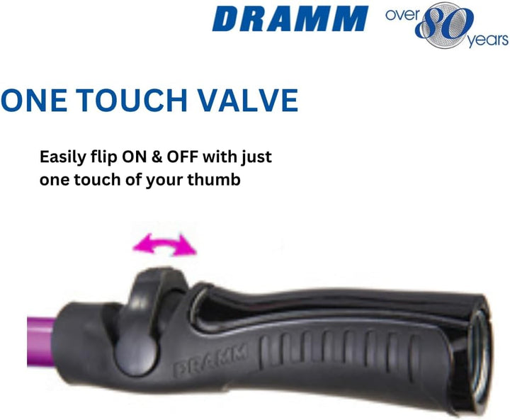 Dramm 14861 One Touch Regenstab mit One-Touch-Ventil, 40,6 cm, Rot 16" Rot, 16" Rot