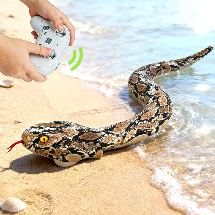 Ferngesteuerte Schlange, 64cm RC Ferngesteuert Pythonschlange, Schlange Spielzeug Elektrisch Land un