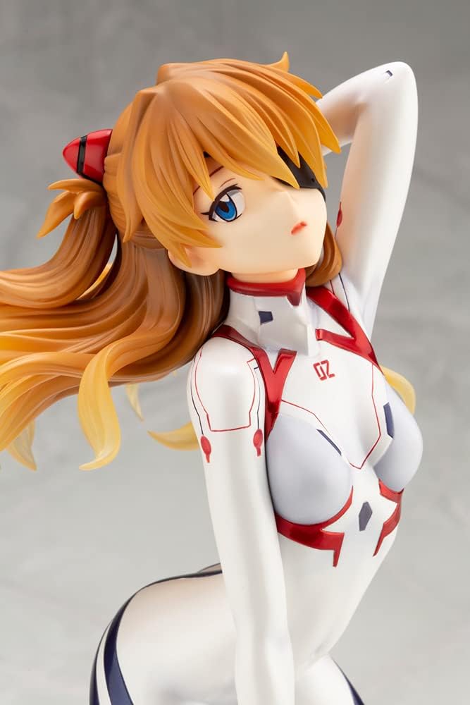 Kotobukiya Evangelion 4 PVC Statue 1/6 Asuka Shikinami Langley White Plugsuit Ver. 23 cm