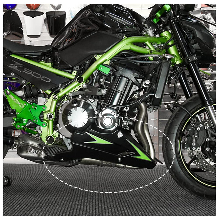 Fayedenicy Motorrad Bellypan Belly Pan Motor Spoiler Verkleidung Abdeckung Karosserierahmen Kit Schu