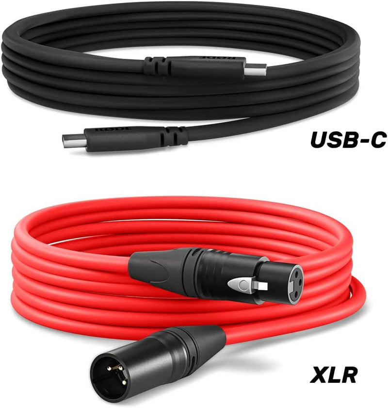 Rode NT1 5th Generation XLR USB Studio-Mikrofon Schwarz + keepdrum USB Kabel Typ A zu Typ C 50cm