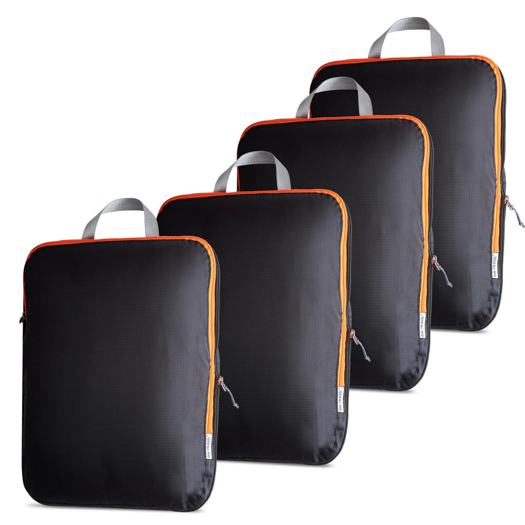 OW-Travel Einfach zu Organisierende Packwürfel Kompression für Koffer. 4 Mittlere Koffer Organizer K