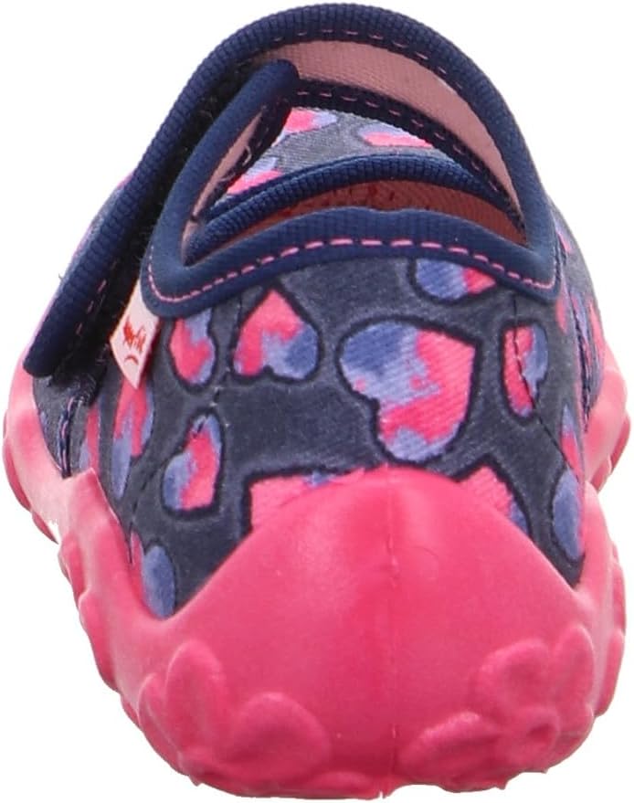 Superfit Mädchen Bonny Hausschuh 23 EU Blau Pink 8800, 23 EU Blau Pink 8800