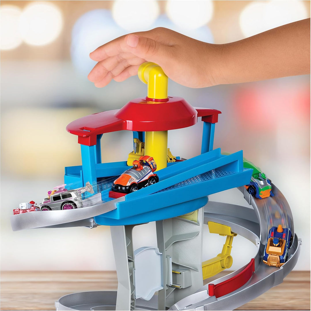 PAW Patrol True Metal Adventure Bay Spielset mit 2 Metallfahrzeugen im Massstab 1:55 Single, Single