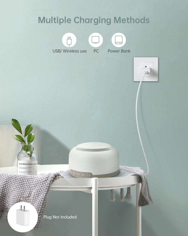 White Noise Machine Baby - YONGYAO Einschlafhilfe Baby Weisses Rauschen Sound Machine mit 30 Musik &