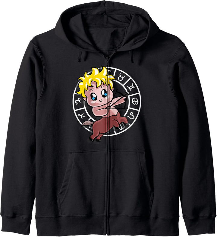 Sternzeichen Schütze Kawaii Horoskop Kapuzenjacke