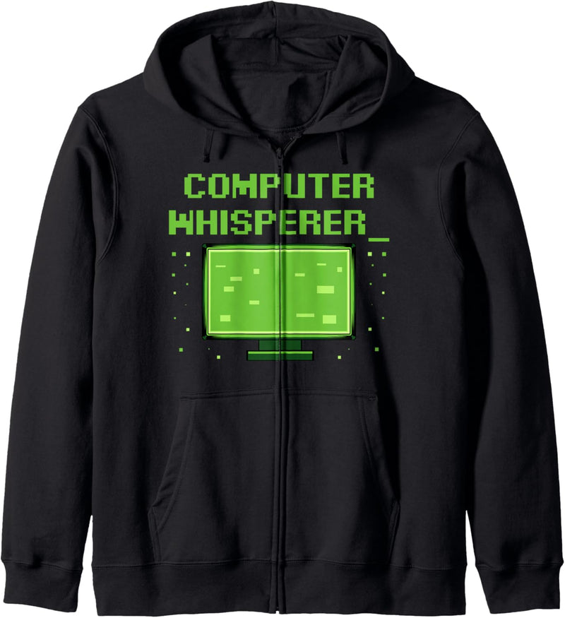 Computer Whisperer Programmierer IT Nerd Techniker Job Beruf Kapuzenjacke