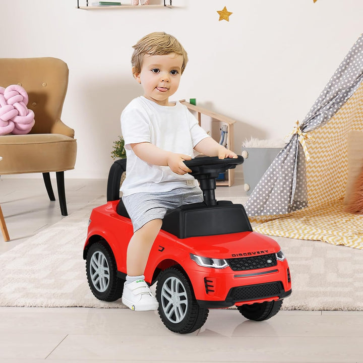 COSTWAY Rutschauto ab 1 Jahr, Rutschfahrzeug mit Stauraum unter Sitz, Rutscher Kinderauto mit Hupe &