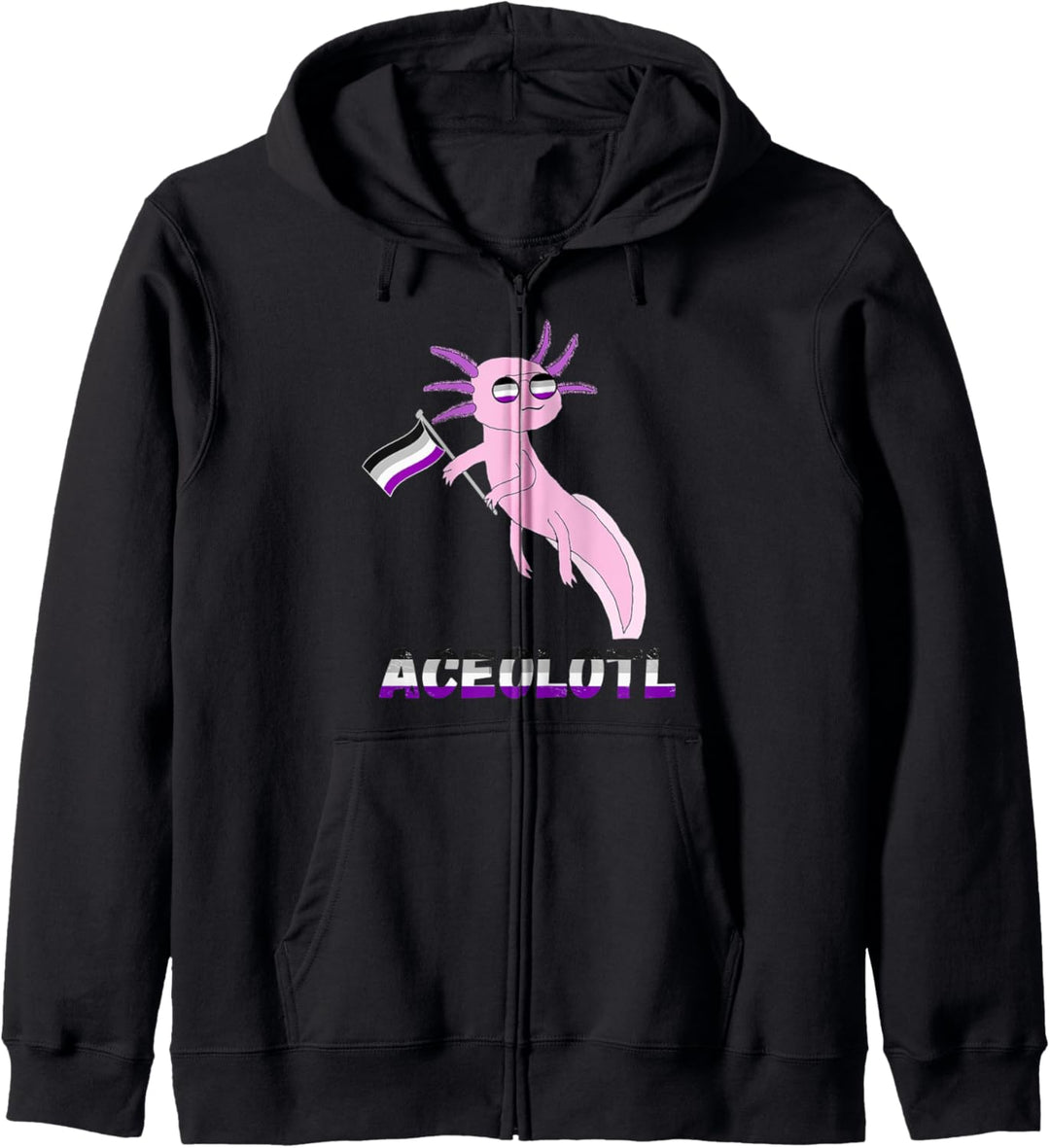 Ace Axolotl Amphibian Asexual Pride Flagge LGBT Community Kapuzenjacke