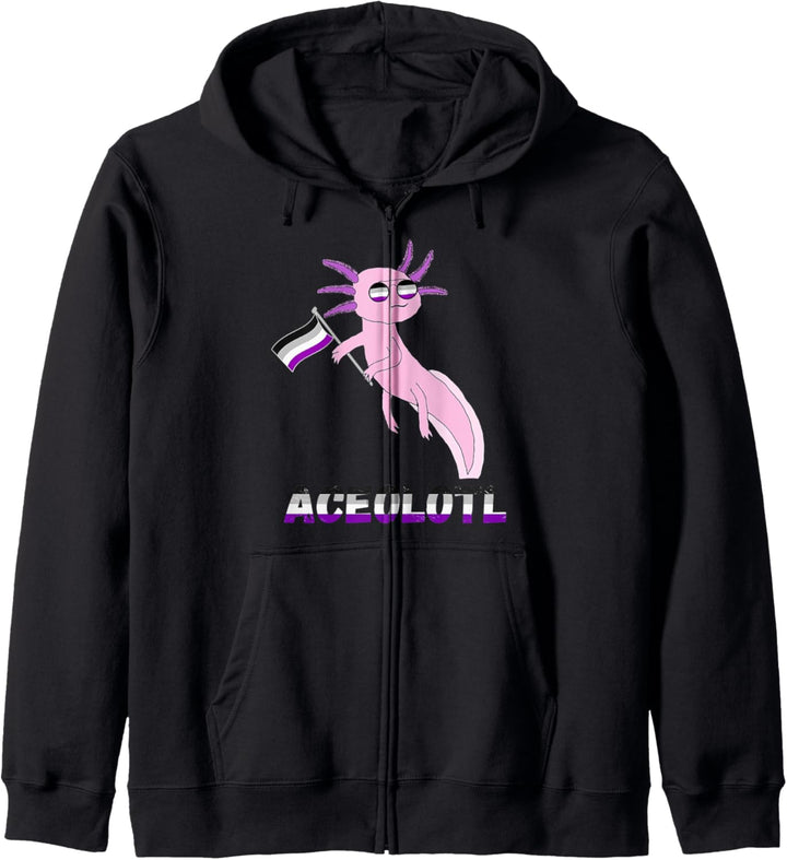 Ace Axolotl Amphibian Asexual Pride Flagge LGBT Community Kapuzenjacke