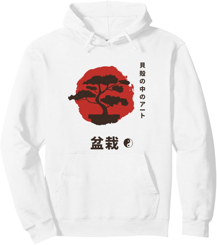 Bonsai Baum Yin & Yang Symbol Japan Buddha Zen Meditation Pullover Hoodie