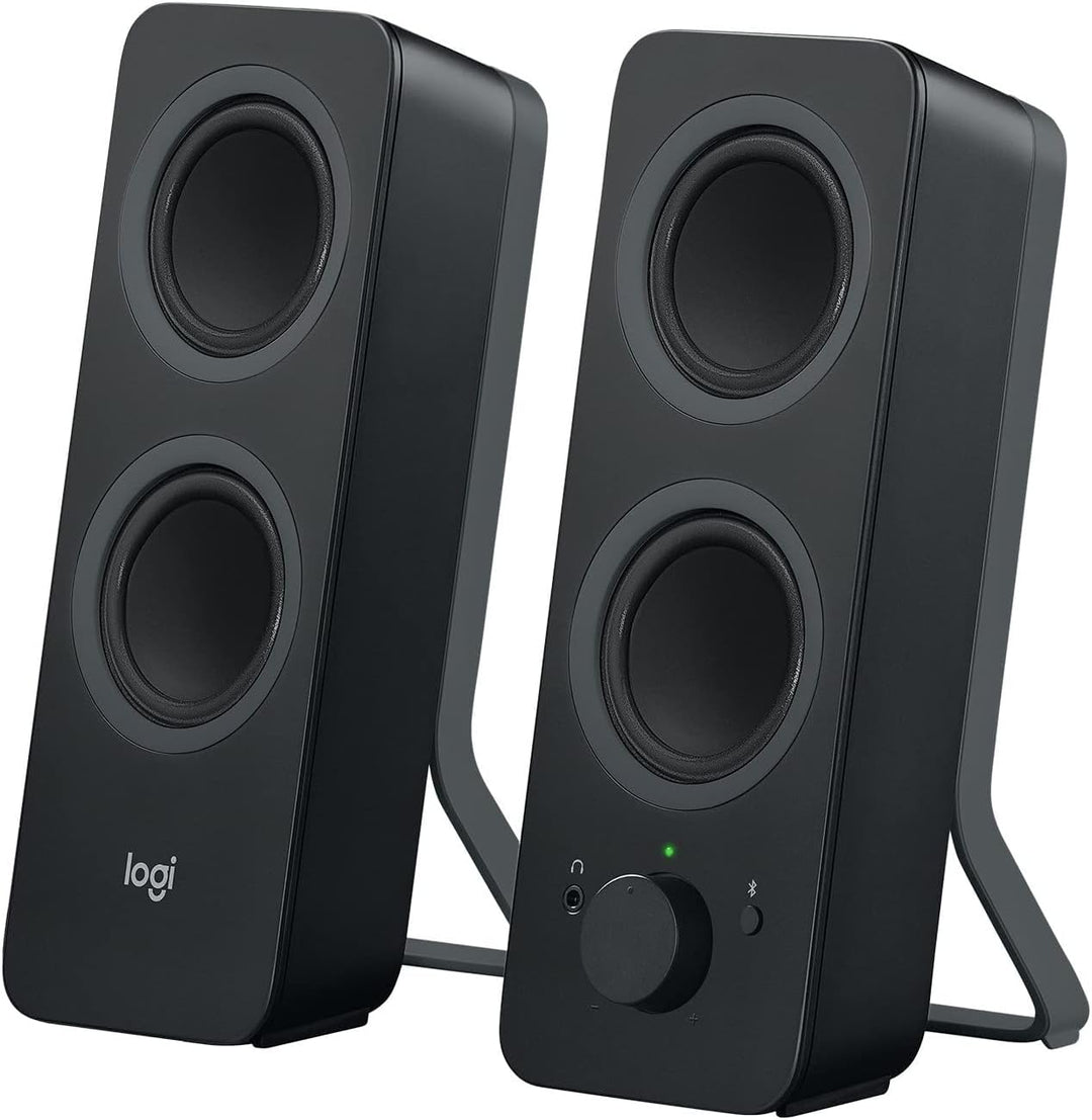 Logitech Z207 Kabellose PC-Lautsprecher, Bluetooth, Stereo Sound, 10 Watt Spitzenleistung, 3.5 mm Ei