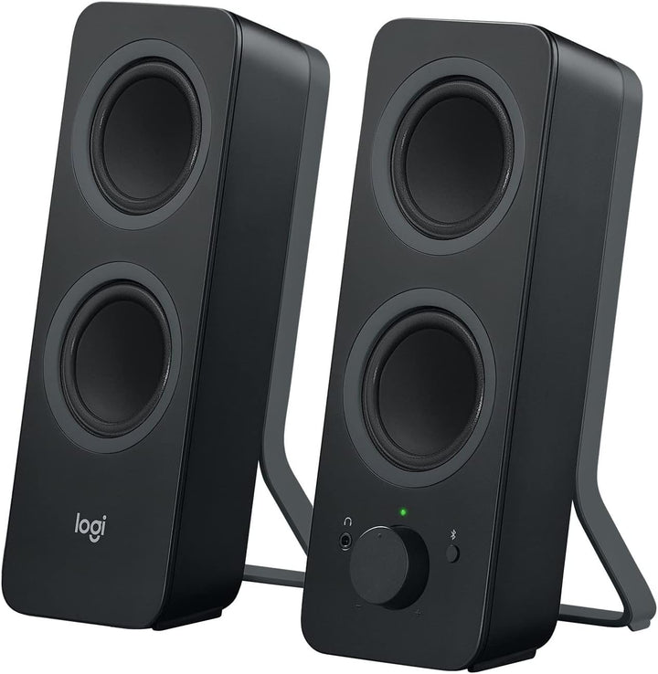 Logitech Z207 Kabellose PC-Lautsprecher, Bluetooth, Stereo Sound, 10 Watt Spitzenleistung, 3.5 mm Ei