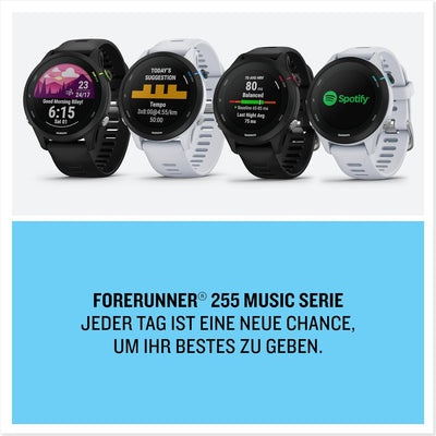 Garmin Forerunner 255 Music – GPS-Laufuhr mit individuellen Trainingsplänen, speziellen Lauffunktion