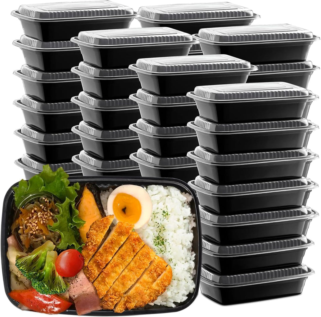 50 Pack 32 oz meal prep containers,Wiederverwendbar meal prep boxes,Aussenpicknickpartys können in d