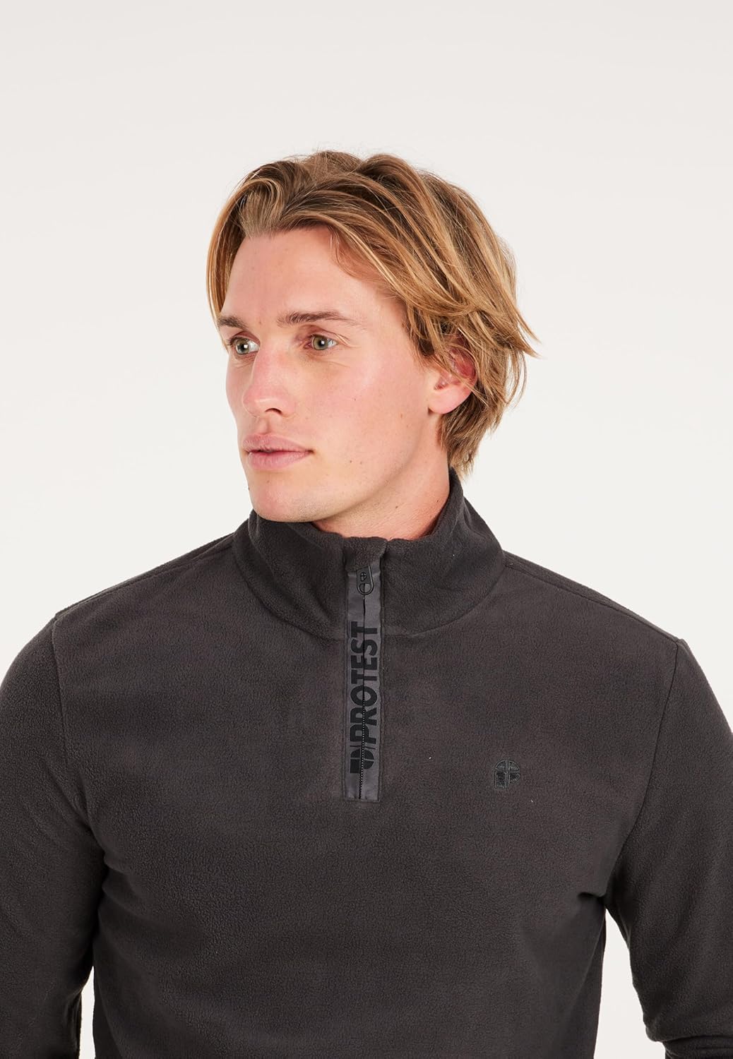 Protest Herren 1/4-Reissverschluss Perfecto XS Deep Grey, XS Deep Grey