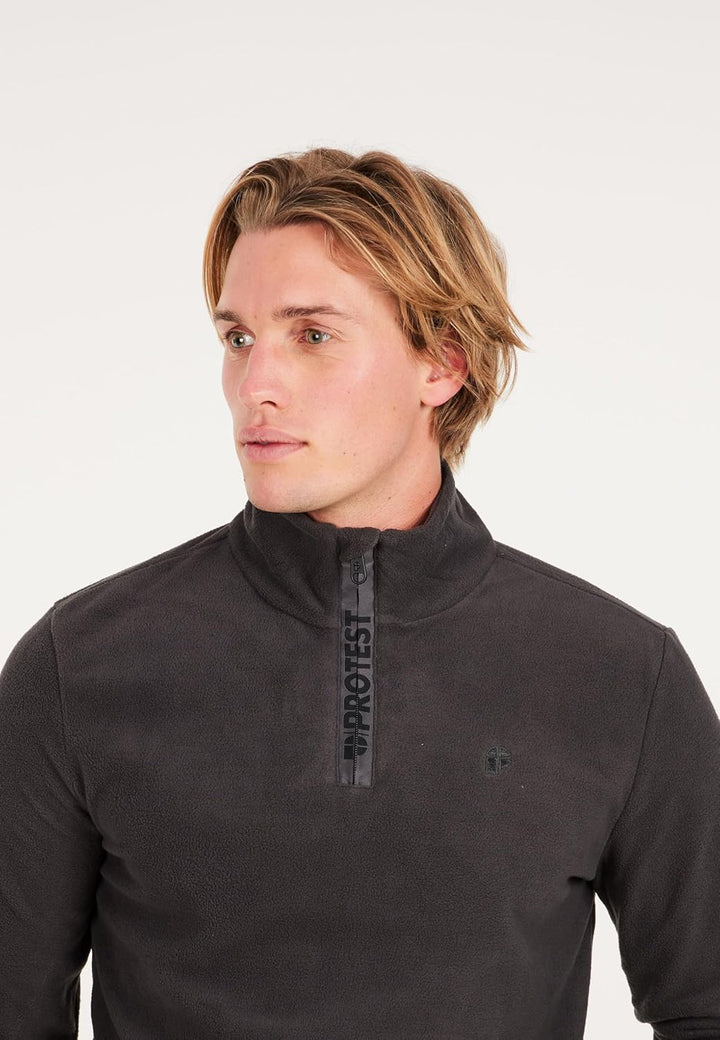 Protest Herren 1/4-Reissverschluss Perfecto XS Deep Grey, XS Deep Grey