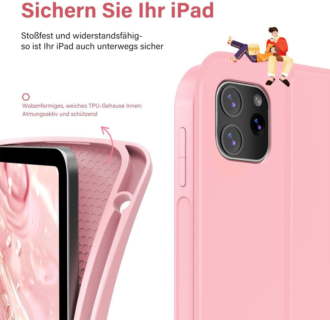 aMZCaSE Tastatur Hülle für iPad Air 5 und 4 Gen 10,9" 2024/2022/2020,iPad Pro 11" Tastatur Hülle 202