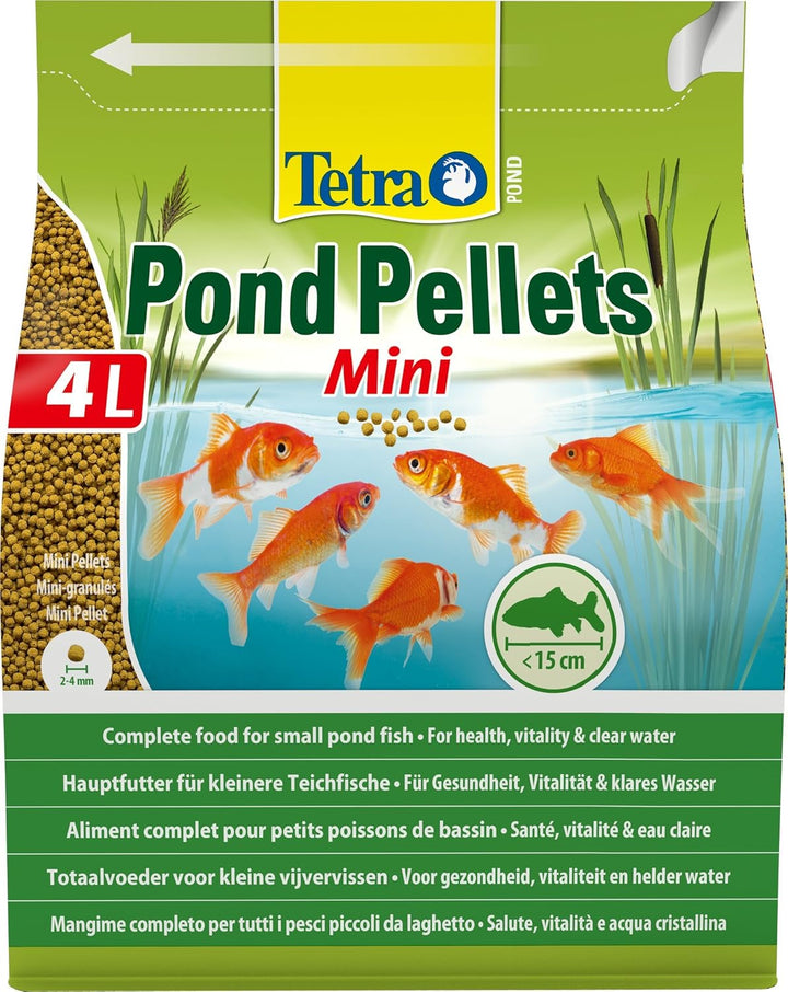 Tetra Pond Pellets Mini – Hauptfutter für kleine Teichfische & Pond Sticks - Fischfutter für Teichfi