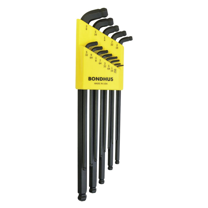 BONDHUS, SDBLX13XL Stubby Double BALLEND HEX Key Long Series Set 0.050"-3/8", 67037