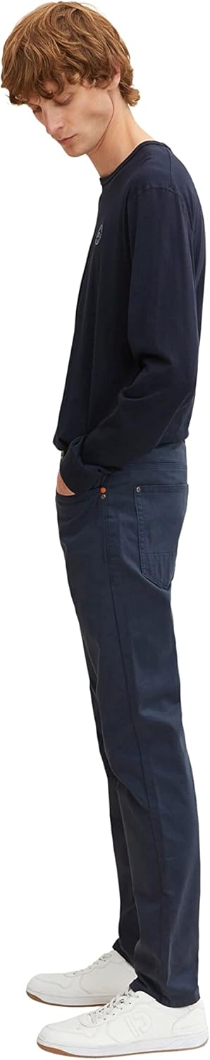 TOM TAILOR Herren 5-Pocket Hose 29W / 32L 10668 - Sky Captain Blue, 29W / 32L 10668 - Sky Captain Bl