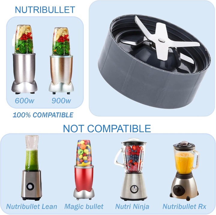 Ersatz Entsafter Klingen Ausgestattet mit einem Silikon-O-Ring,Fpassend Für Original Nutribullet 600