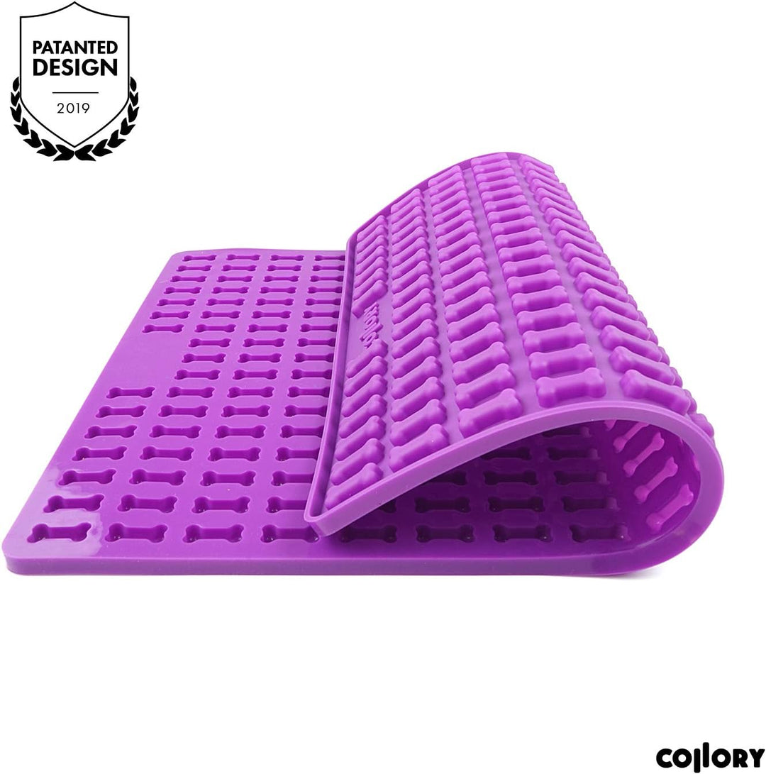 Collory® Mini Knochen (2cm) Silikon Backmatte, Backform für mini DIY Hundekekse und Leckerlis, Knoch