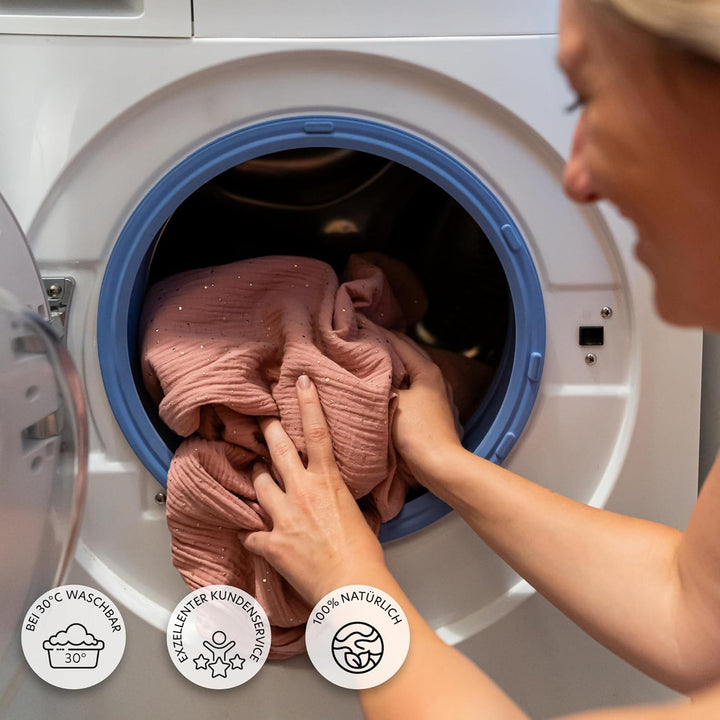 lilimaus Betthimmel Babybett mit Gold Applikation in 12 Farben [inkl. Himmelstange] - Himmel Babybet