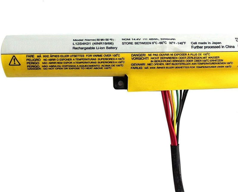 XITAIAN 14.8V 48Wh 3350mAh L12S4K01 Ersatz Laptop Akku für Lenovo IdeaPad Z400 Z410 Z500 Z505 Z510 P