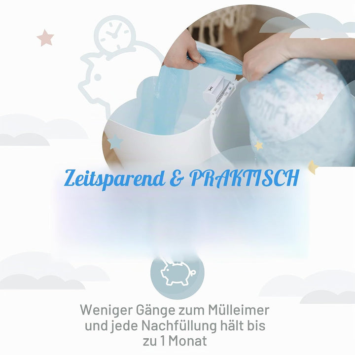 Angelcare Windeleimer Nachfüllpack Plus 3er Pack für Windeleimer Comfort, Comfort plus, Captiva und