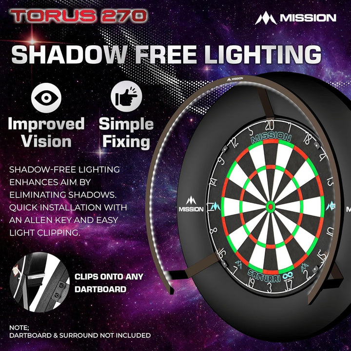 Mission Torus 270 LED Bronze Dart Beleuchtung