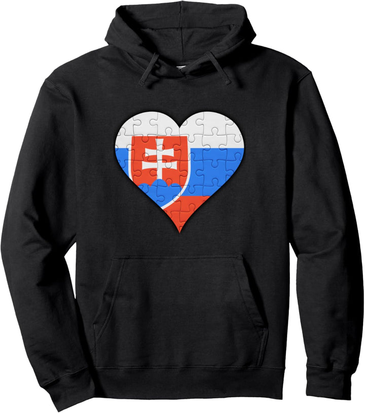 Slowakei Slowakische Flagge Herz Pullover Hoodie