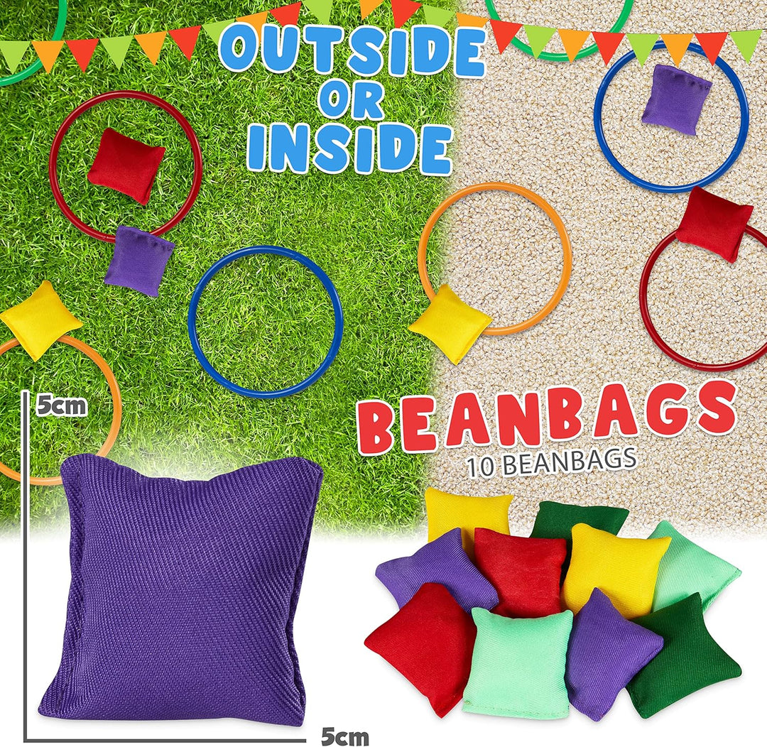 KreativeKraft Outdoor Spiele für Kinder Set Kindergeburtstag Spiele für Draussen Party Wurfspiele Ga