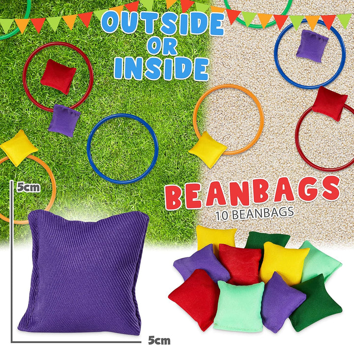KreativeKraft Outdoor Spiele für Kinder Set Kindergeburtstag Spiele für Draussen Party Wurfspiele Ga