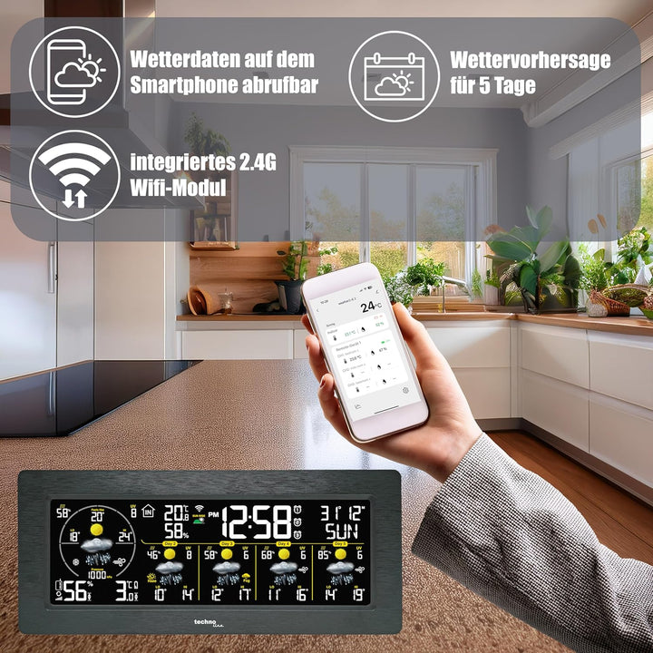 WD3050 Smart Life Wetterstation: Präzise 5-Tage-Vorhersagen, App-Steuerung, Alarmfunktionen & Mehr –