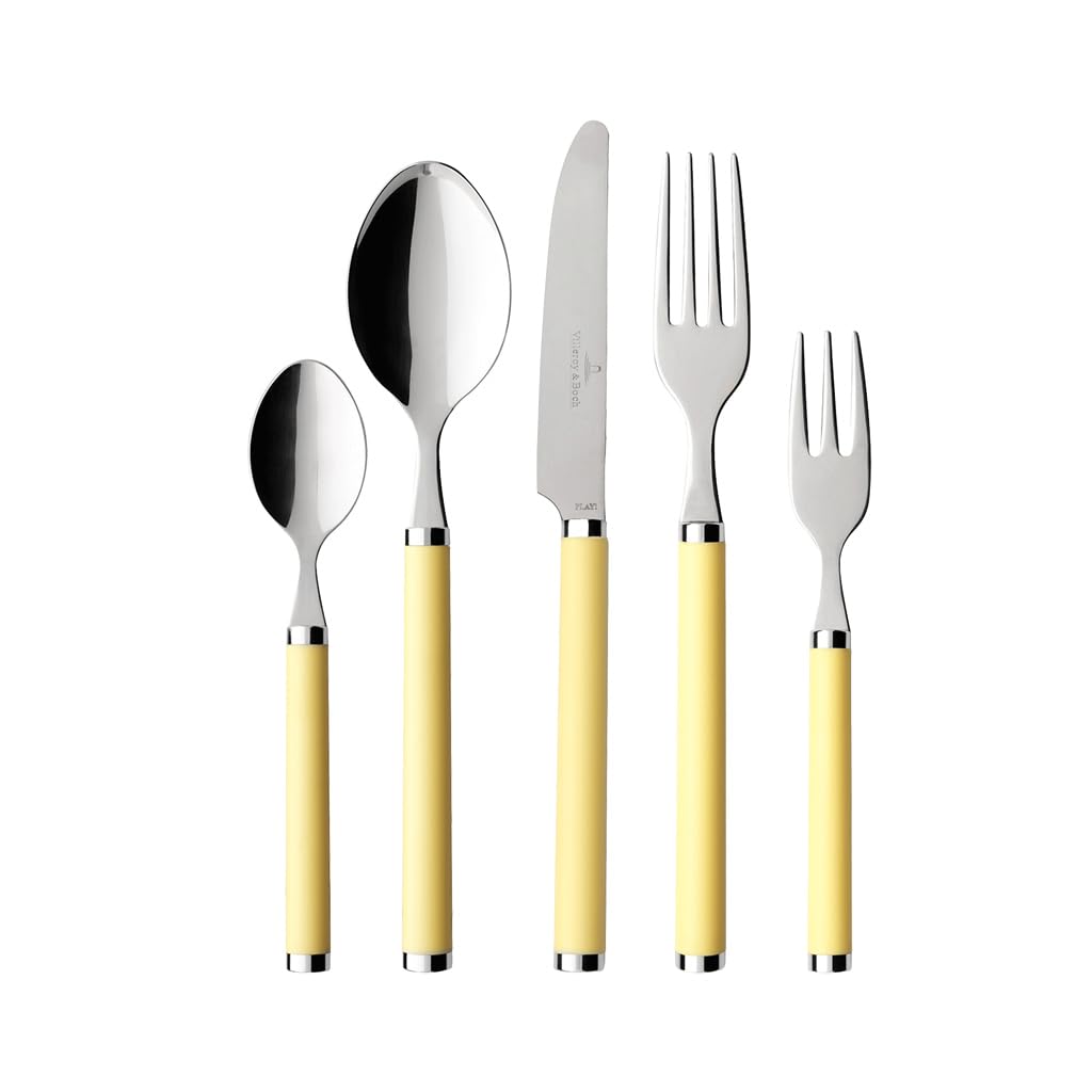 Villeroy und Boch - Play. Sunny Day Tafelbesteck, 30 tlg., für bis zu 6 Personen, Edelstahl/Kunststo