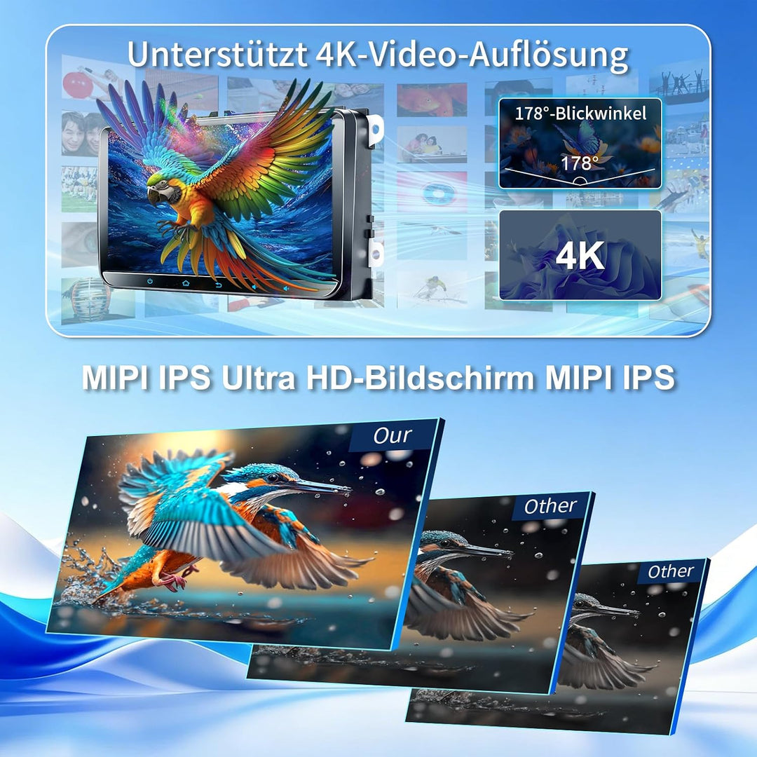 9 Zoll Android 15 8+128G Autoradio mit Qualcomm Chip Bildschirm für Golf 5 Golf 6 VW T5 VW Polo 6R G