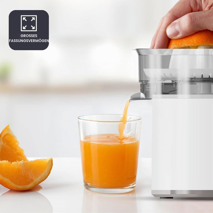 Black+Decker - Zitruspresse BXCJ40E | 40W | Kontinuierliches Ausgiessen | Grosse Presskegel | Edelst