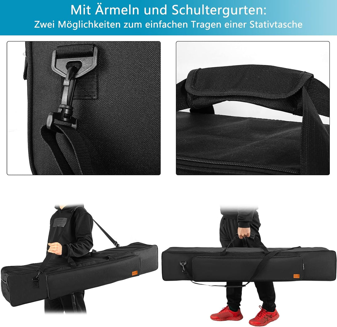 Stativtasche 50in Stativtragetasche, 127x21x21cm strapazierfähige Nylontasche mit Schultergurten und