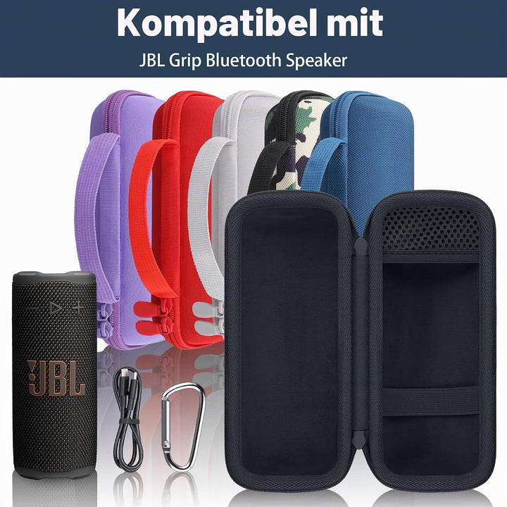 co2CREA Tasche für JBL Grip Kompakter Bluetooth Lautsprecher Hülle Case Etui Tragetasche Blau, Blau