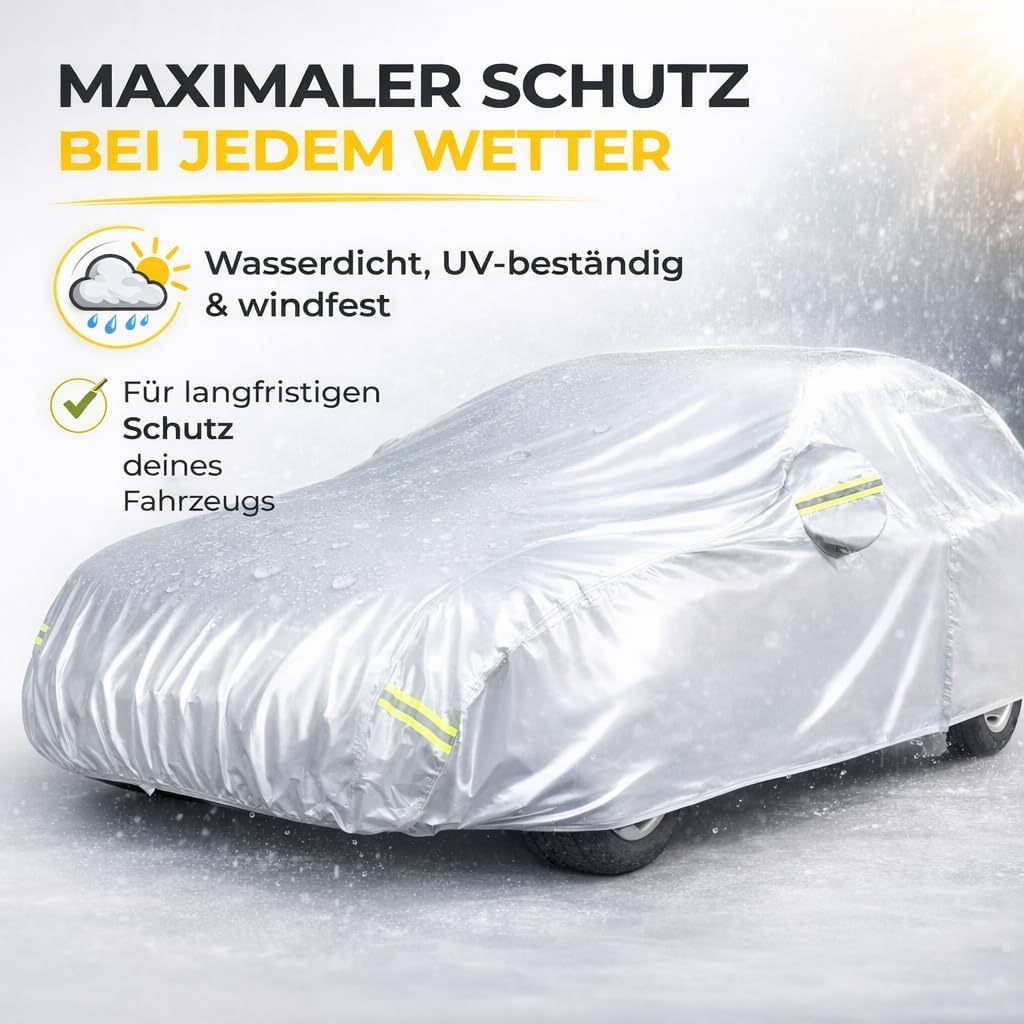 Autogadget® Premium Auto Abdeckplane - Autoabdeckung & universale Autoschutzhülle - Abdeckung - Car