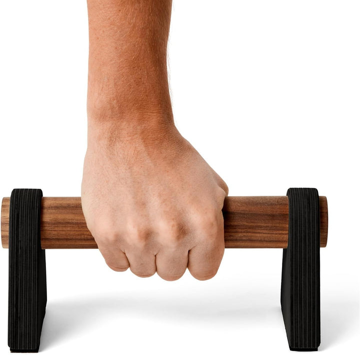 Handstand und Liegestützgriffe Handle | Ergonomisch, gelenkschonend, mit Gummifüssen | 2er Set | Kom
