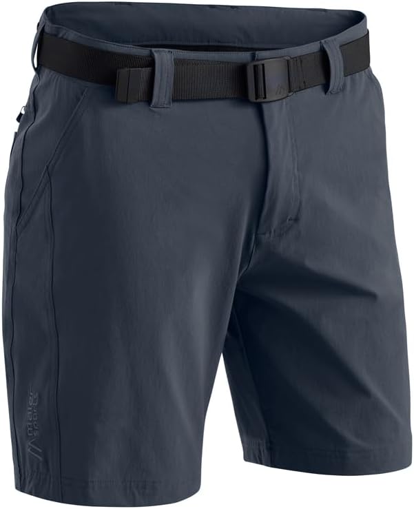 Maier Sports Herren Wanderhose Nil Short M, kurze Outdoor-Hose mit Gürtel, 5 Taschen bieten viel Sta