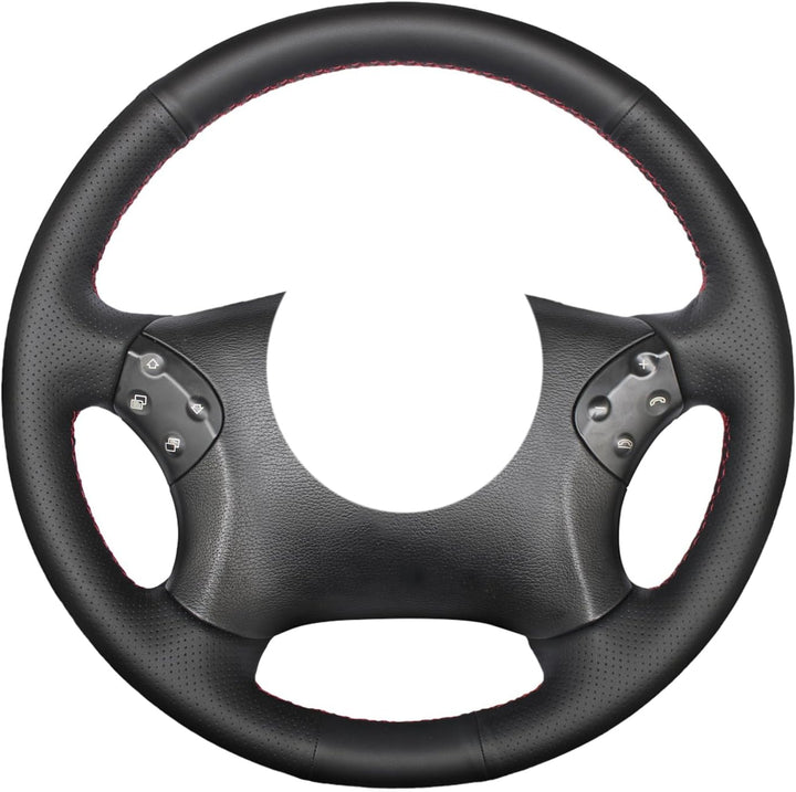 MEWANT Lenkradbezug für Benz W203 C-Klasse 2001-2007 C32 AMG 2002-2003 Lenkradhülle aus Kunstleder M