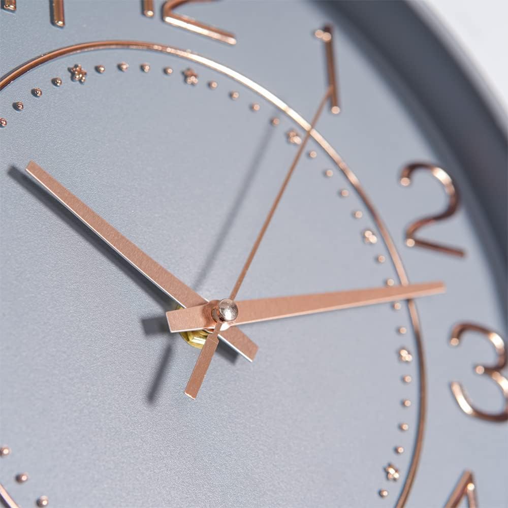 HZDHCLH Kinder Wanduhr Funk-Wanduhr,25cm Wanduhr Kinder Lautlos Funkuhr,Zeit Automatische Umstellung